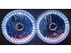 1959-1982 Corvette Headlight 5 3/4 Inch Round White Diamond With Single-Color LED Halo And Turn Signals