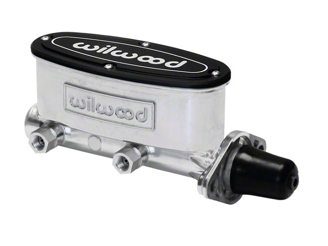 1959-1987 El Camino Wilwood Tandem Master Cylinder, Ball-Burnished Aluminum, 1.0 Bore