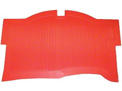 1959 Corvette Trunk Mat Without Power Top Red (Convertible)
