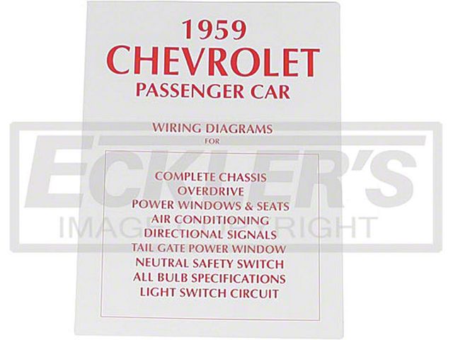 1959 Chevrolet Passenger Car Wiring Diagram