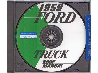 1959 Ford Pickup Shop Manual On USB