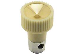 White Heater and Air Conditioner Control Knob with Gold Insert (1959 Ford Thunderbird)