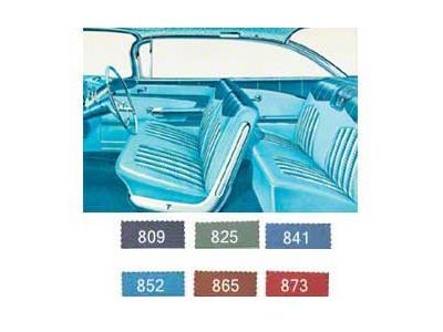 1959 Impala 2-Door H/T Preassembled Door Panel & Quarter Trim Panel Interior Service (Impala Sports Coupe)