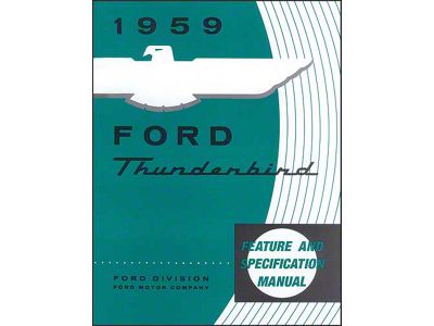 1959 Thunderbird Facts & Features Manual, 16 Pages