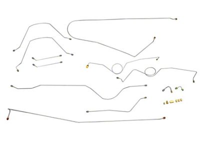 1960-1962 Chevy-GMC Truck 2WD 1/2-Ton Standard Cab Shortbed Power Disc Conversion Brake Line Set 11pc, Stainless Steel