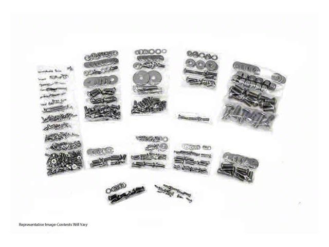 1960-1962 Chevy-GMC Truck Bed Bolt Kit, Complete, Longbed Fleetside, Unpolished Stainless Steel