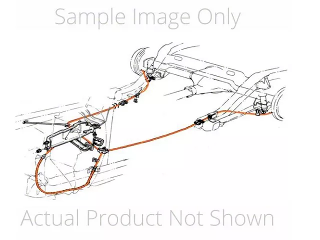 1960-1962Chevy GMC Truck Parking Brake Cable, Rear, Shortbed, 1/2 Ton, 4WD,Stainless