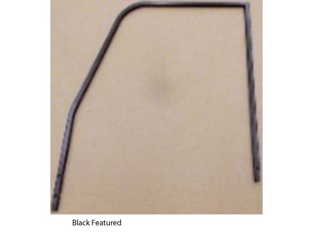 1960-1963 Chevy-GMC Truck Door Window Upper Frame, Black-Left