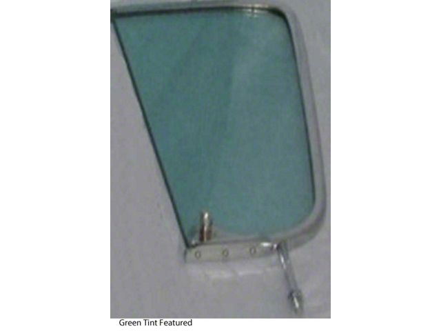 1960-1963 Chevy-GMC Truck Vent Window With Chrome Frame, Green Tint-Left