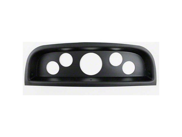 1960-1963 Chevy Truck Instrument Panel, Five Hole, Black