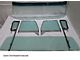 1960-1963 Chevy-GMC Truck Glass Kit, Deluxe/Large Back Glass-Vent Assemblies With Posts, Assembled Door Windows, Chrome Frames-Green Tint