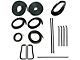 1960-1963 Chevy-GMC Truck Complete Weatherstrip Seal Kit - Models Without Weatherstrip Trim Groove And Non Metal Framed Door Glass