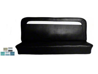 1960-1964 Chevy C10 Bench Seat Cover, Vinyl With Horizontal Stripe, Distinctive Industries