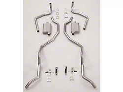 1960-1964 Chevy Dual Exhaust System, Aluminized 2 1/2, Small Block, With Quickflow Mufflers
