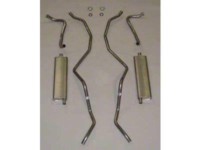1960-1964 Chevy Dual Exhaust System, Aluminized, Small Block