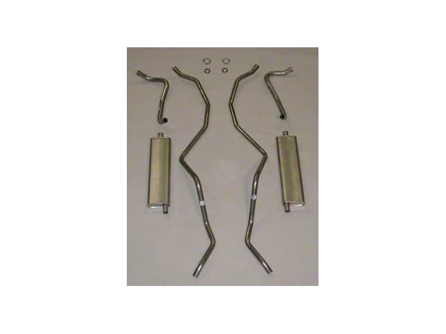 1960-1964 Chevy Dual Exhaust System, Aluminized, Small Block