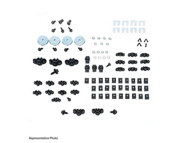 1960-1966 Chevy Truck - Front End Fastener Kit, Black Stainless
