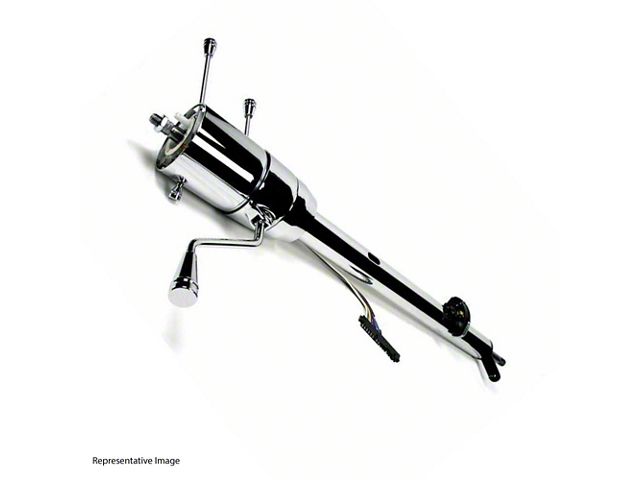 1960-1966 Chevy Truck Ididit Tilt Steering Column, AT Column Shift, Rack And Pinion Steering, Chrome