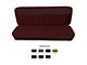 1960-1966 Chevy-GMC Truck Standard Cab Bench Seat Cover-Chino Velour Pleated Inserts With Matching Vinyl Trim