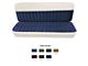 1960-1966 Chevy-GMC Truck Standard Cab Bench Seat Cover-Chino Velour Pleated Inserts With White Vinyl Trim