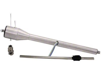 1960-1966 Chevy-GMC Truck Tilt Steering Column, Floor Shift, Power Steering-Late Box, Natural Finish, Flaming River