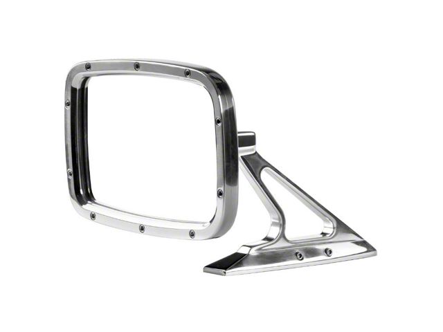 1960-1974 Muscle Car Rectangular Door Mirror Polished