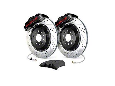 Baer Pro+ Front 6-Lug Big Brake Kit with 14-Inch Rotors; Black Calipers (60-87 C10, C15 w/ CPP Nodular Iron 2.50-Inch Drop Spindles)