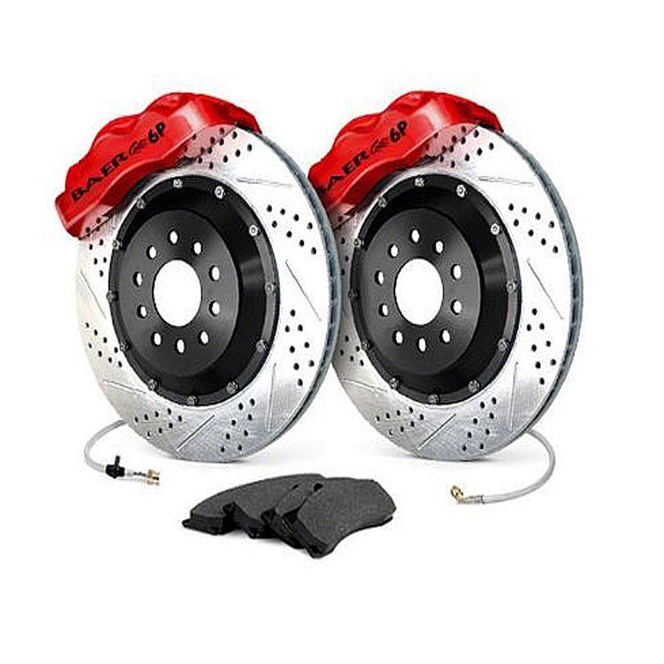 Ecklers Baer Brakes 14 Rear Pro+ Brake System With Red Calipers, 6