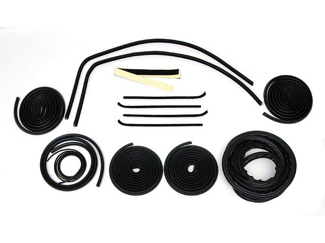 1960-63 Chevy Truck Weatherstrip Kit-Small Rear Glass Without Stainless Molding