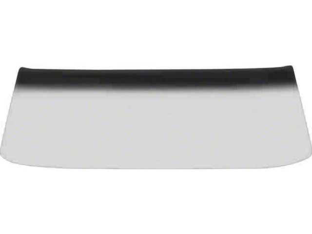 1960-63 Chevy Truck Windshield, Smoke Gray Tint With Shade Band