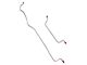 1960-63 Falcon, Ranchero, And Comet 6 Cylinder Rear Axle Brake Lines, 2 Lines - OE Steel