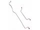 1960-63 Falcon, Ranchero, And Comet 6 Cylinder Rear Axle Brake Lines, 2 Lines - Stainless Steel
