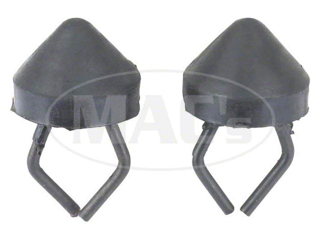 1960-65 Ford Ranchero Door Bumpers - 7/16 High - On Door Jamb & Lower Rear Part Of Door