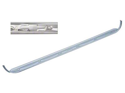 1960-66 Chevy Truck Door Sill Plate Chrome Bowtie