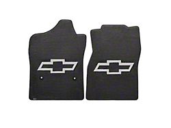 1960-66 Chevy Truck Lloyds Ultimat Black Floor Mats Silver Bowtie