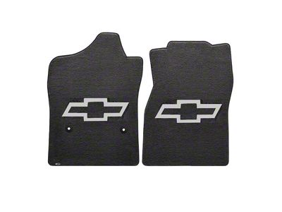 1960-66 Chevy Truck Lloyds Ultimat Black Floor Mats Silver Bowtie