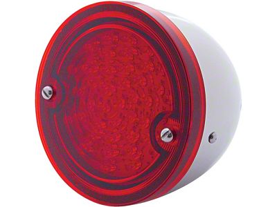 LED Taillight,Assy Clear Lens,Stainless,Hsng,Stepside,60-66