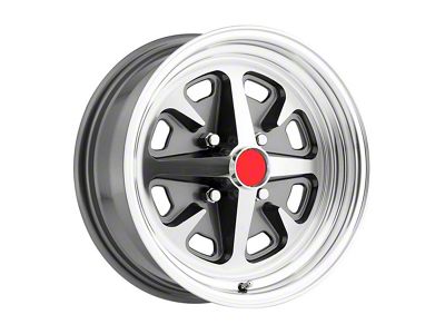 1960-70 Falcon 15 X 6 Legendary Magnum 400 Charcoal Wheel-4 Backspace