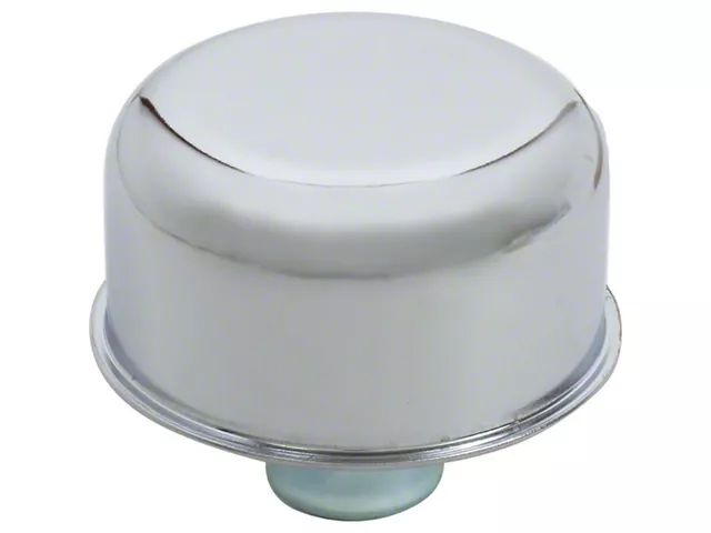 Oil Breather Cap; Chrome (Universal; Some Adaptation May Be Required)