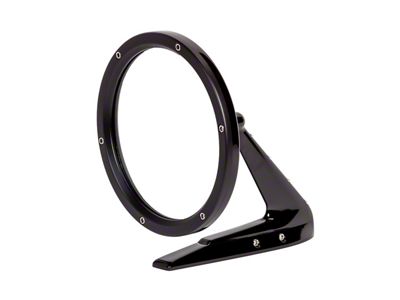 1960-74 Muscle Car Round Door Mirror Black w/Fasteners