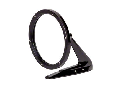 1960-74 Muscle Car Round Door Mirror Black w/o Fasteners