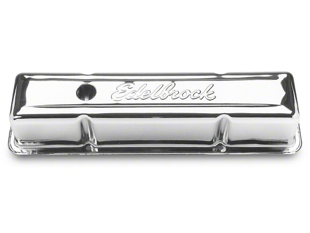 1960-86 Chevy-GMC C/K Truck Edelbrock 4649 Valve Cover-Tall-Chrome 307ci-400ci