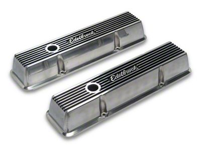 1960-86 Chevy-GMC C/K Truck Edelbrock 4262 Elite II Low Profile Valve Cover-Polished-262ci-400ci