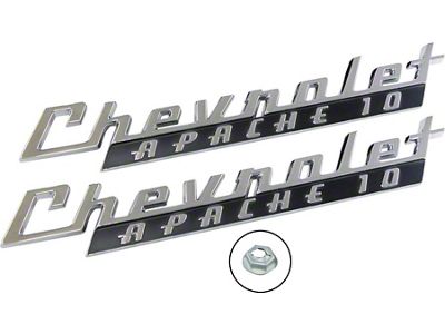 1960 Chevy Truck Front Fender Emblems Chevrolet Apache 10