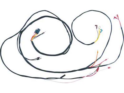 1960 Ford Thunderbird Dash To Engine Gauge Feed Wire, 17 Terminals, With Air Conditioning