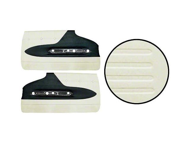 1960 Ford Thunderbird Door Trim Panels, Black 12 & White 13, Trim Code 56