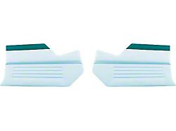 1960 Ford Thunderbird Interior Kick Panels, 2 Tone Turquoise, Coupe