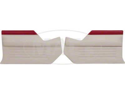 1960 Ford Thunderbird Interior Kick Panels, Red And White, Convertible