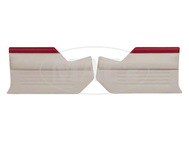 1960 Ford Thunderbird Interior Kick Panels, Red And White, Convertible