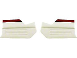 Interior Kick Panels, Red And White, Coupe (1960 Ford Thunderbird)